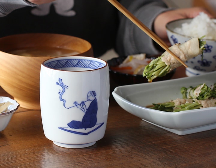 上出長右衛門窯 湯呑 笛吹 昇龍 | メーカー別,か行,上出長右衛門窯