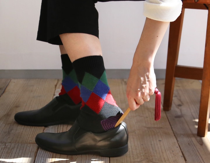 公長齋小菅 靴べら SS グリーン/パープル/レッド | メーカー別