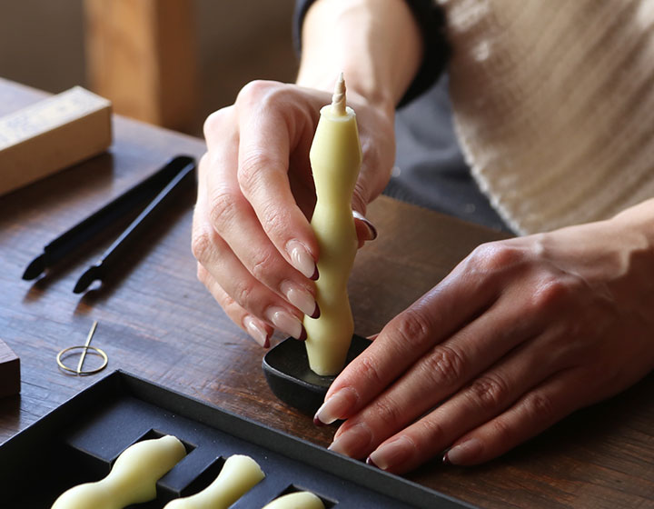 高澤ろうそく こま燭台 中 | メーカー別,た行,高澤商店 | がらんどう