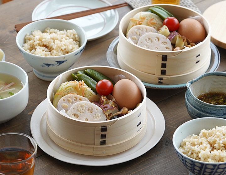 ステンレス鍋セット 18cm 中華せいろ 2段 シュロたわし レシピ本付 山