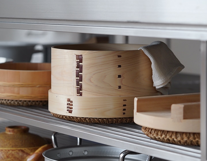 鍋付き和せいろセット 27㎝ 山一 ステンレス鍋 山一 ひのき中華せいろ