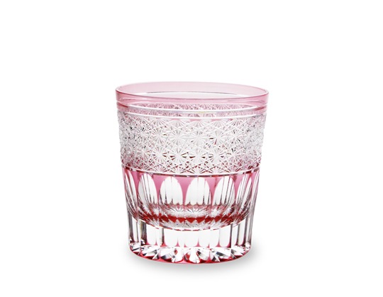 門脇硝子加工所 ガランドウ ロックグラス 金赤