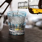 門脇硝子加工所×ガランドウ ロックグラス 水色