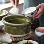 庄左ヱ門窯 飯炊釜 三合 抹茶
