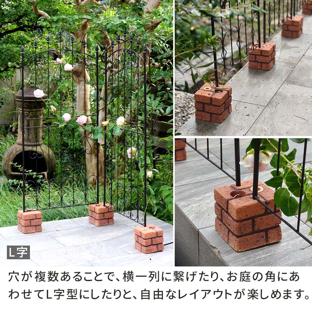 レンガ調多機能ブロック ウェイト 5kg 1個 WE130-1P | プランター
