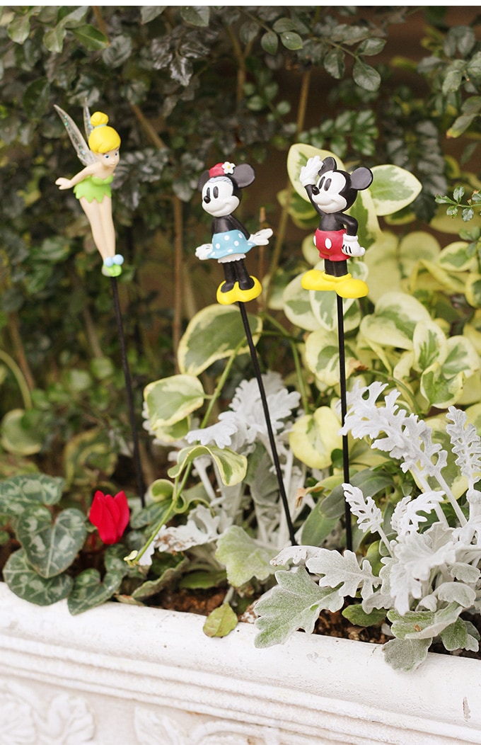 Disney フラワーピック ディズニーミッキー アリス ティンカーベル フラワーピック おしゃれ かわいい ガーデン ガーデニング 庭 ガーデン雑貨 オーナメント 置物 ガーデン用品屋さん