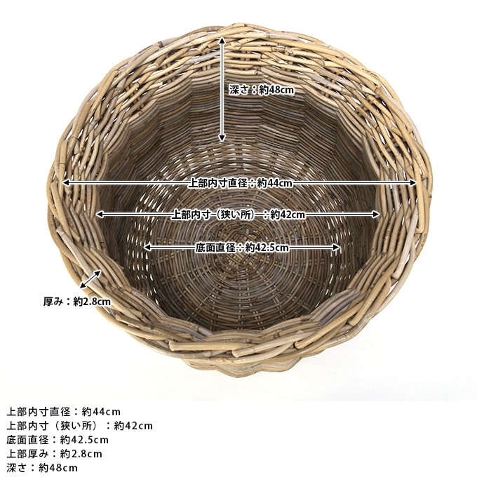 鉢カバー おしゃれ ラタン プランターカバー グレイラタン鉢カバー 籠