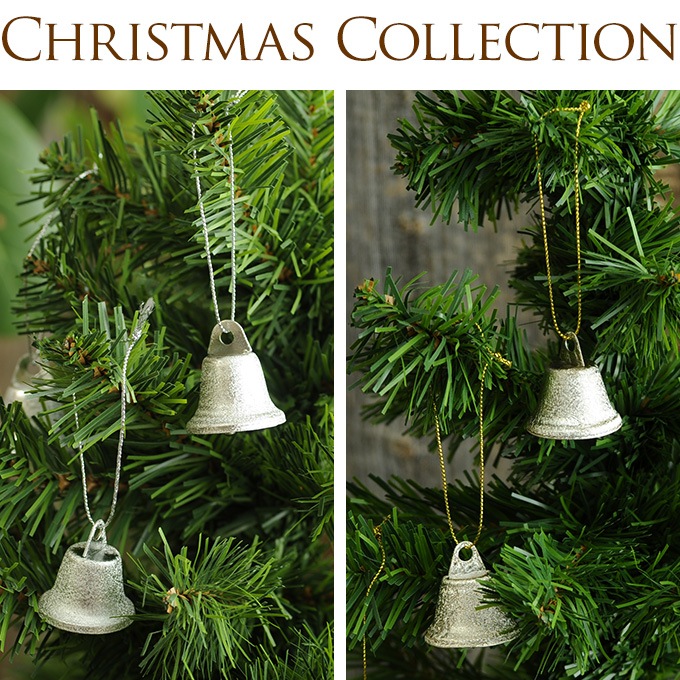 やさしい反射 クリスマスツリーのベル 12個入り 3cm クリスマス 飾りツリー 鈴 金 銀 装飾 ディスプレイ 吊るす ぶら下げ Xmas シルバー ゴールド オブジェ ガーデン雑貨 オーナメント 置物 ガーデン用品屋さん