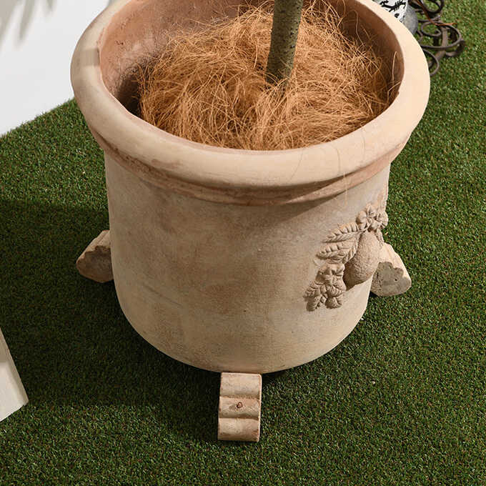 鉢の足 園芸 ポットフィート アンティコ 1個 ブラウン 底上げ器