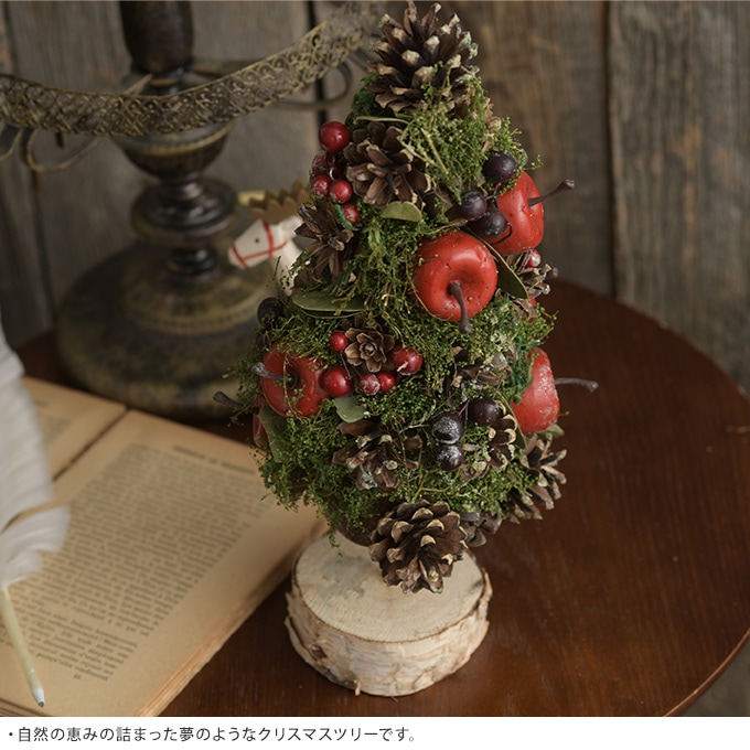 北欧 ミニ クリスマスツリー アップルツリー S クリスマス ツリー玄関 雑貨 飾り ナチュラル おしゃれ 小さい かわいい デスク ガーデン雑貨 オーナメント 置物 ガーデン用品屋さん