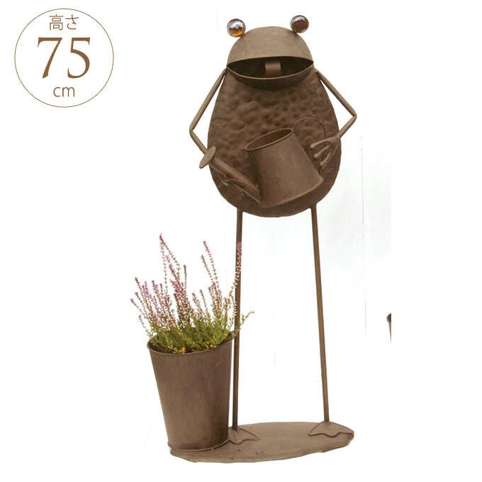 最大の割引 ガーデン雑貨 カエル 置物 準備運動 ブリキ オブジェ 玄関 かわいい グッズ おしゃれ 雑貨 ガーデニング Supplystudies Com