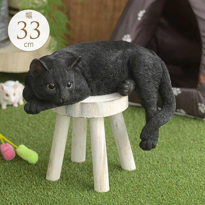 本物そっくり 日本のかわいい猫 黒猫 猫 置物雑貨 グッズ かわいい おしゃれ オブジェ インテリア 飾り オーナメント ガーデニング すべての商品 ガーデン用品屋さん