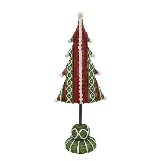 クリスマス 雑貨 クリスマスツリー 編み物風 クリスマスカラー クリスマス オブジェおしゃれ 置物 かわいい 飾り 玄関 小さい ガーデン雑貨 シーズン雑貨 ガーデン用品屋さん