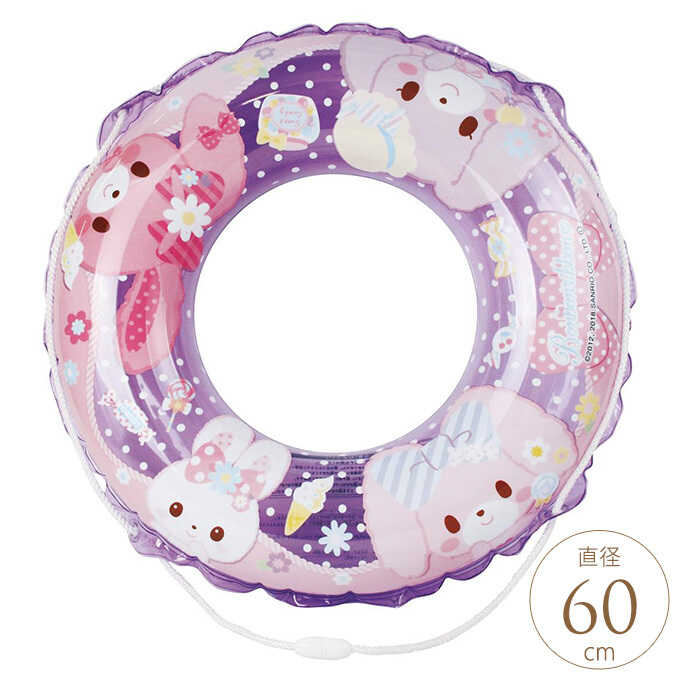 浮き輪 子供 ぼんぼんりぼん 60cm 子供用 うきわかわいい 女の子 こども 子ども 小さい 浮輪 アウトドアレジャーグッズ 水遊びグッズ ガーデン用品屋さん
