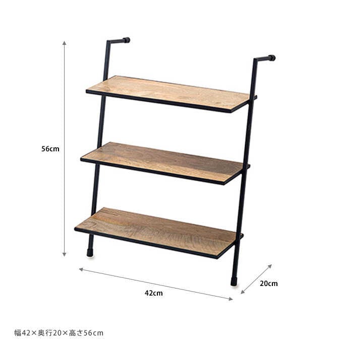 ウォールシェルフ 3段 フラワースタンド 花台プランターラック