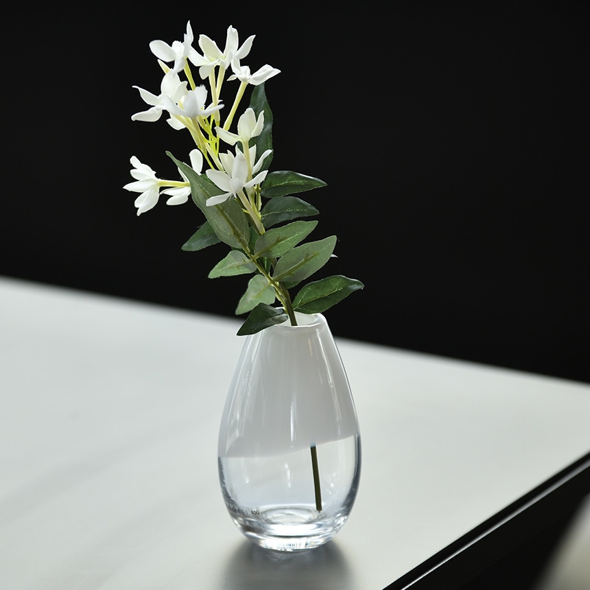 花瓶 ガラス 一輪挿し 北欧 おしゃれ Relation drop 高さ13cm ガラス花瓶 カラーガラス フラワーベース インテリア 雑貨 小さい  小さめ | グリーン/ガーデニング