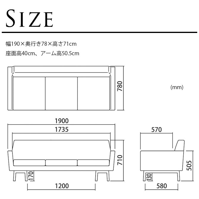 SIEVE  float sofa 3seater  ե 3 ɪդ  ץ ӥ С ե֥å  ॽե ȶ  