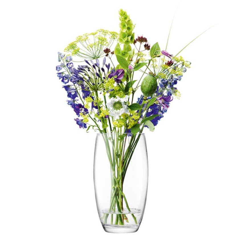 LSA International フラワーベース FLOWER フラワー BARREL BOUQUET VASE 花瓶 H29cm  透明ガラス/おしゃれ/シンプル/ガラスベース/北欧/北欧インテリア/フラワーアレンジメント/水耕栽培/ハイドロカルチャー/ | グリーン/ガーデニング