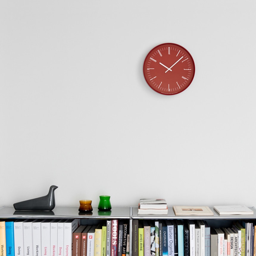 Lemnos レムノス 壁掛け時計 おしゃれ 直径約30cm Draw wall 時計