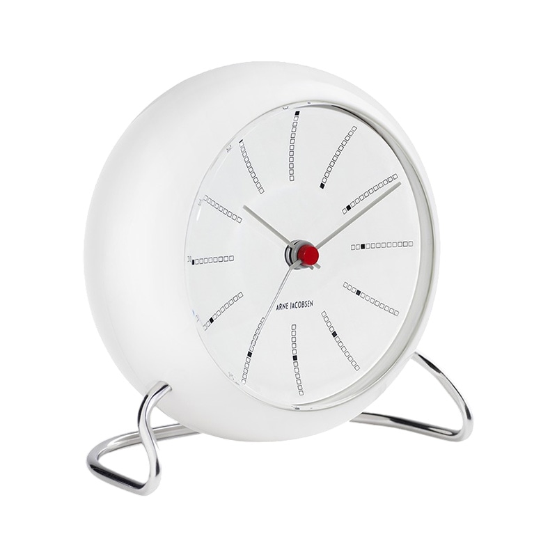 ARNE JACOBSEN　置き時計　テーブルクロック　ホワイト Arne Jacobsen Table Clock Station Bellevue テーブルクロック