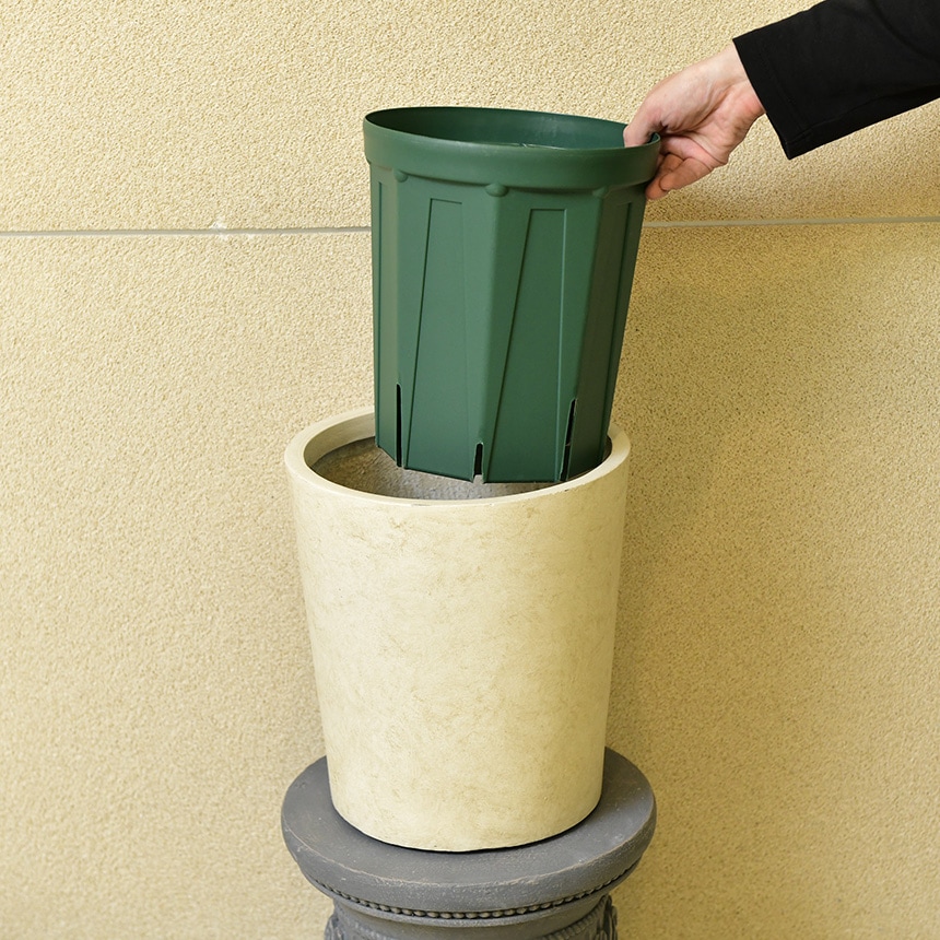 鉢カバー ロング 8号用 マルゴー スリットポットカバー ロング 高さ