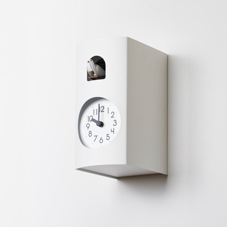 鳩時計 壁掛け おしゃれ 置き時計 かわいい Lemnos レムノス 本の中に