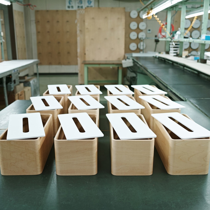 ティッシュケース おしゃれ リビング Lemnos レムノス STOCK 2個収納