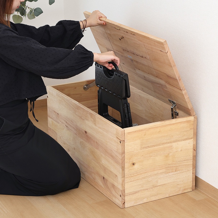 Natural Signature tatami 収納ベンチ 幅80cm 木製 ベンチ インテリア