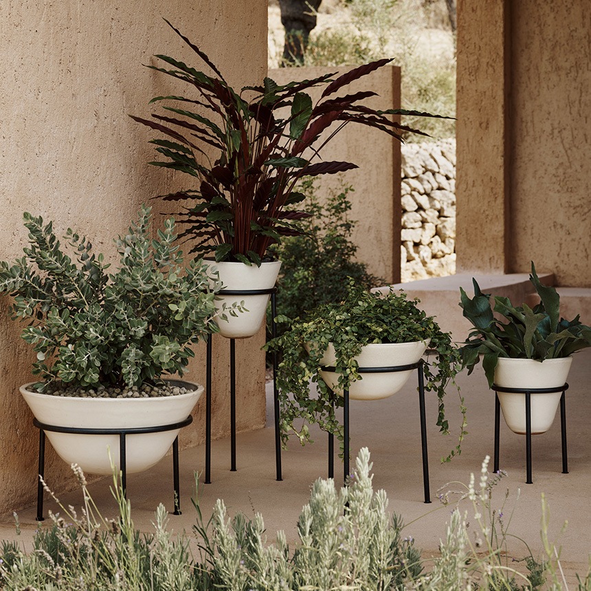 プランタースタンド　プランターカバー　スタンド付プランターカバー　トールペイント 鉢カバー 北欧 プランタースタンド ポットスタンド Audo Copenhagen