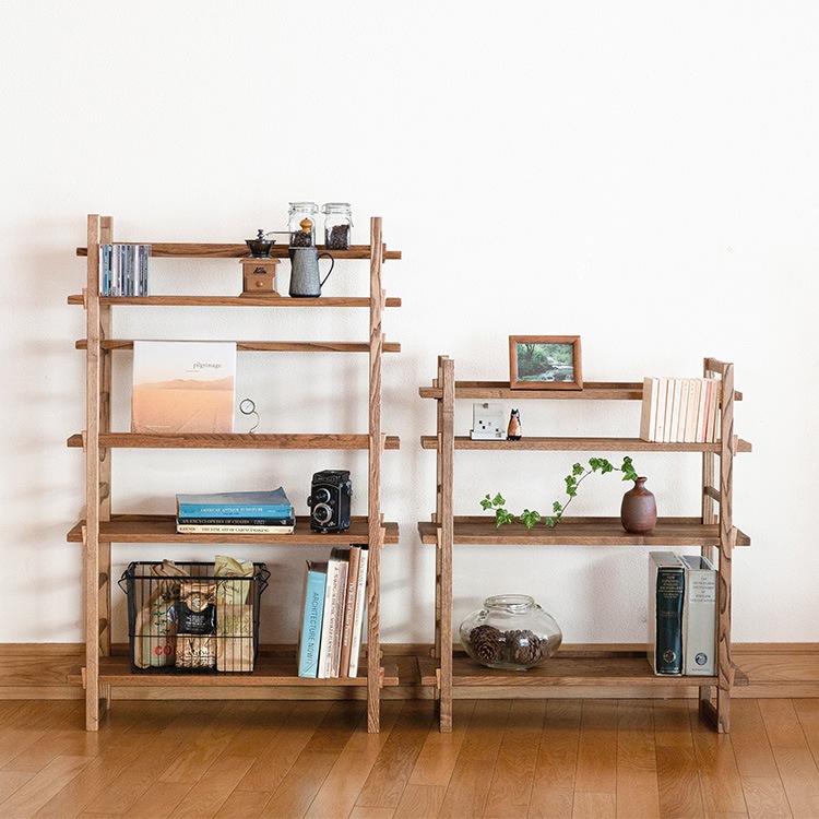 ラック 木製 棚 シェルフ 4段 オークヴィレッジ Kigumi 4段シェルフ