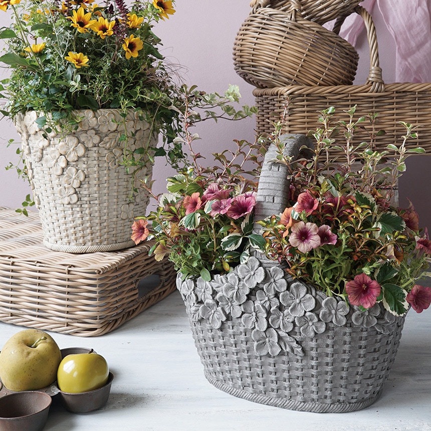 鉢 プランター アンティーク 可憐なバスケット エリーゼ 1