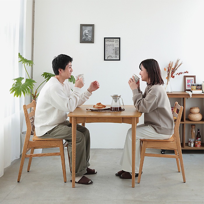 Herit. �إ�å� Dining Table ��80cm �⤵72cm  �����˥󥰡��ơ��֥� ������ 2�ͳݤ� �ȶ� ����ƥꥢ �̲� ����ץ� ��ӥ�  