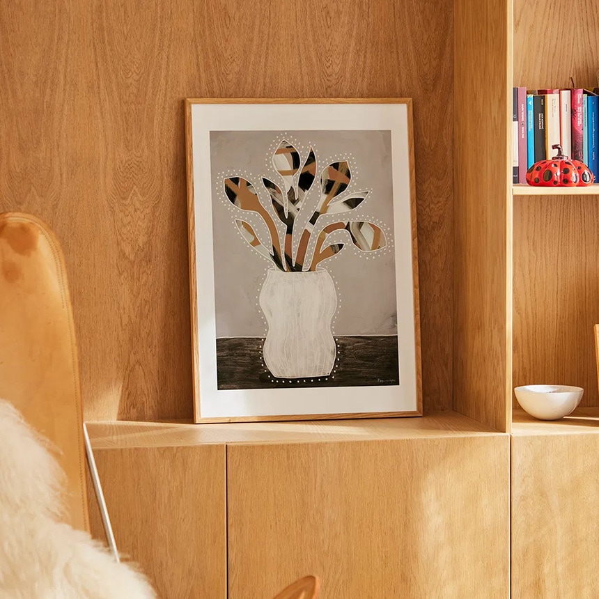 現代アート(写実と抽象)　手と光　インテリア、部屋に飾る用 pg-33057_3.jpg