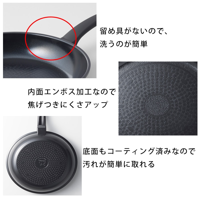 ククナ ヒスイクアッドコーティング フライパン20cm KKN-QD20F IH対応