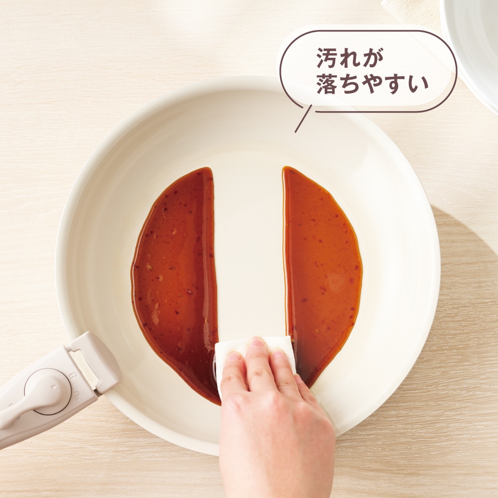 マジクック セラミック加工 ＩＨ対応着脱ハンドルフライパン６点セット