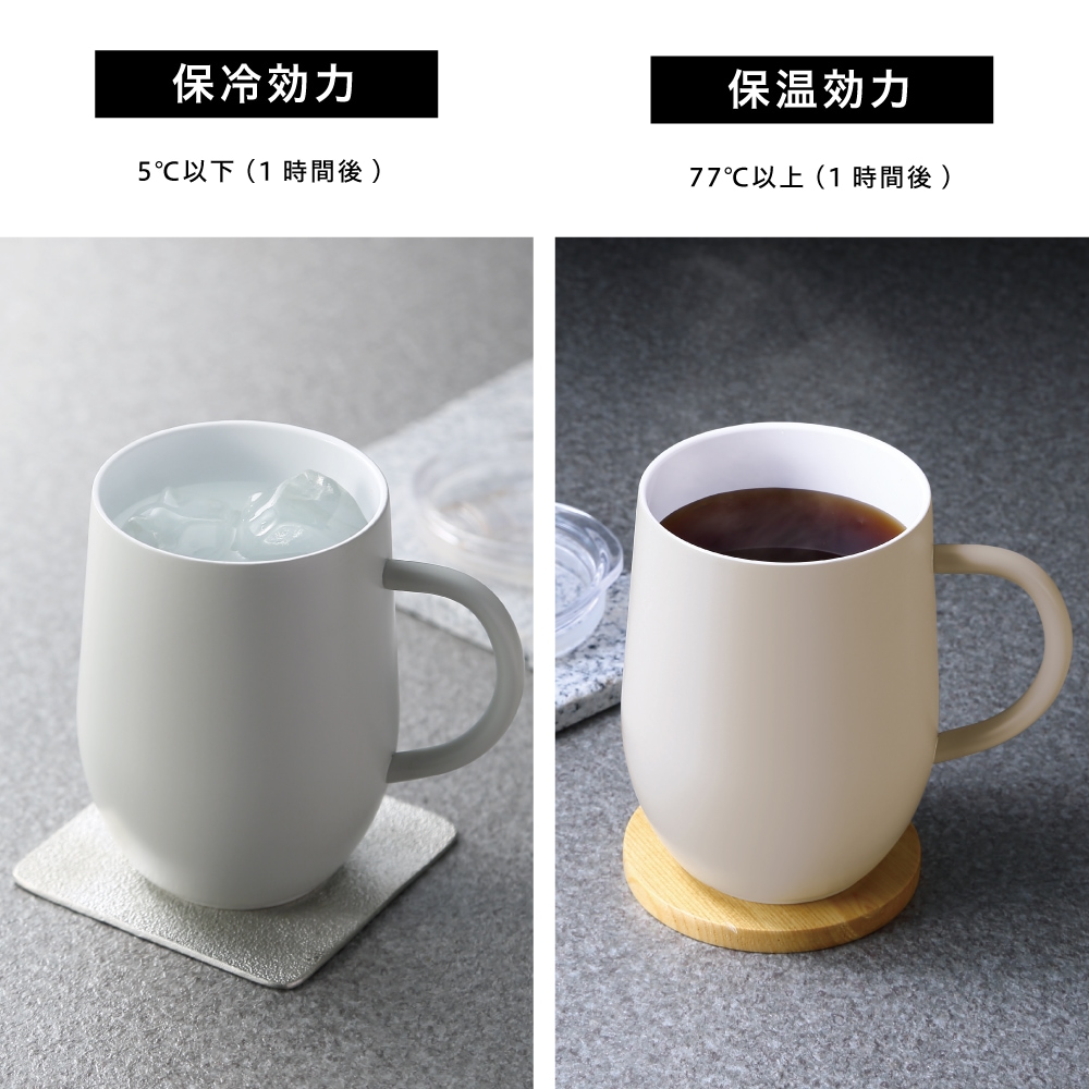 モルン セラミック加工ステンレスマグ 滑り止め付 モカ | 生活雑貨