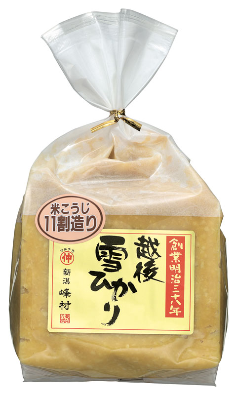 峰村醸造　越後味噌　雪ひかり1kgx2入