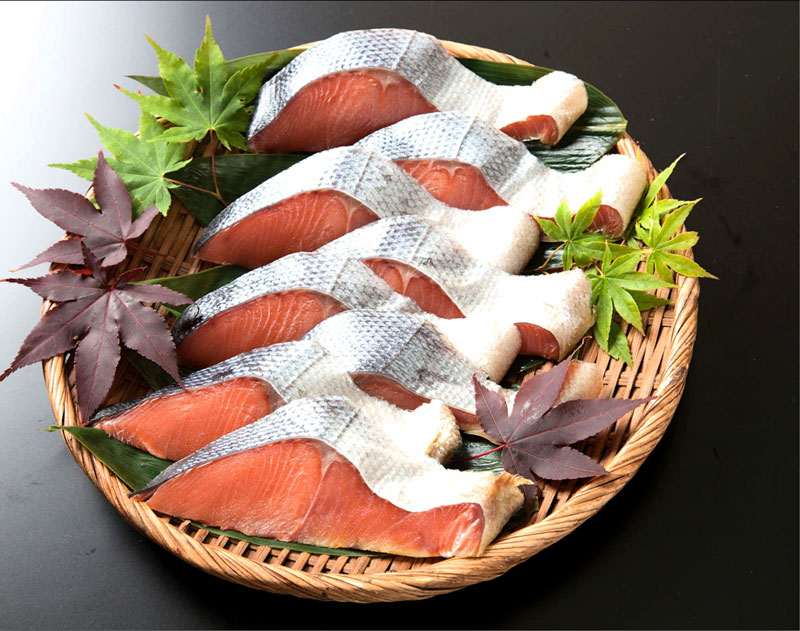 越後村上名産塩引鮭8切セット