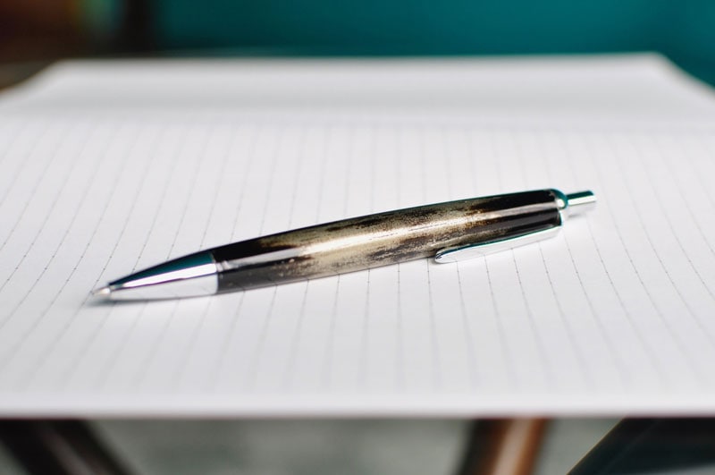 一閃　ボールペン　漆塗り