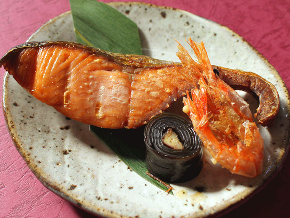 塩引鮭切身　4切