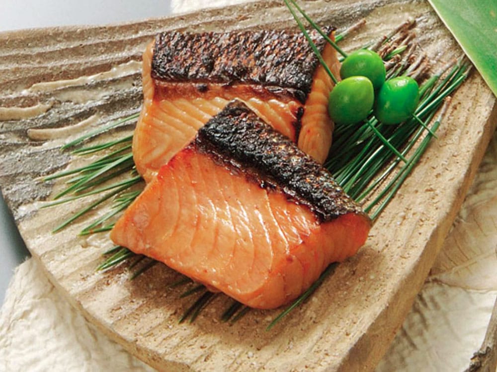 鮭の味噌漬　4切