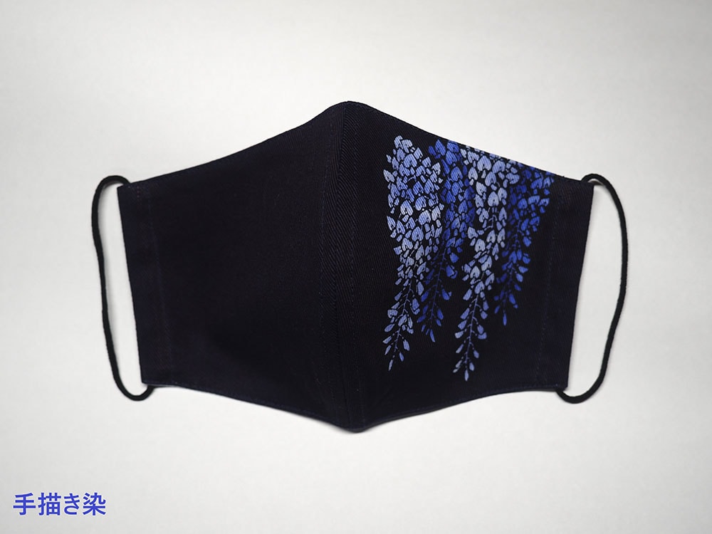 藍染マスク「不滅の藤マスク」
