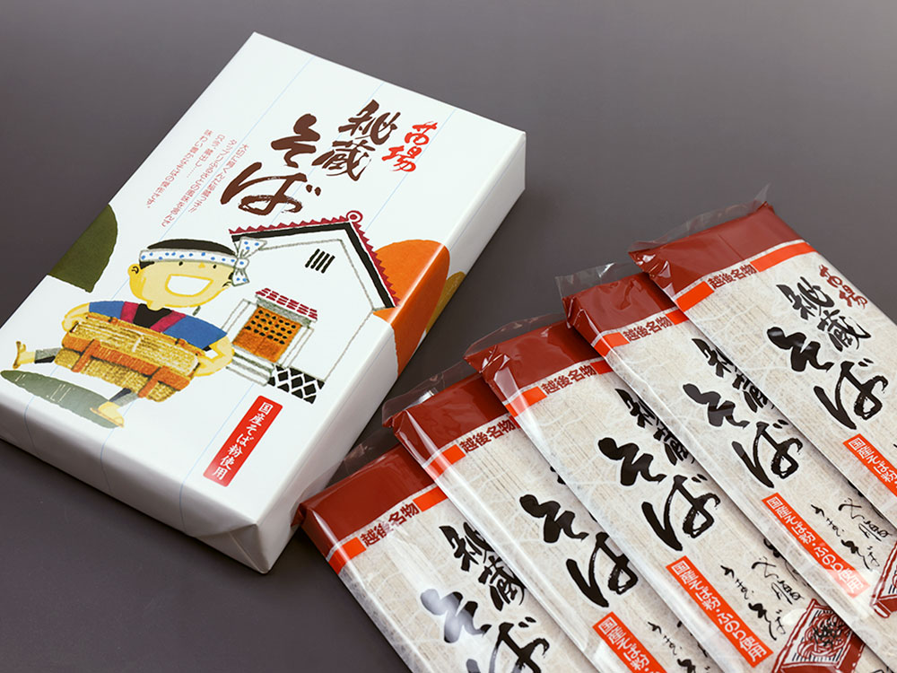 秘蔵そば 5束入り (化粧箱)｜新潟の通販サイト「ガタ市」