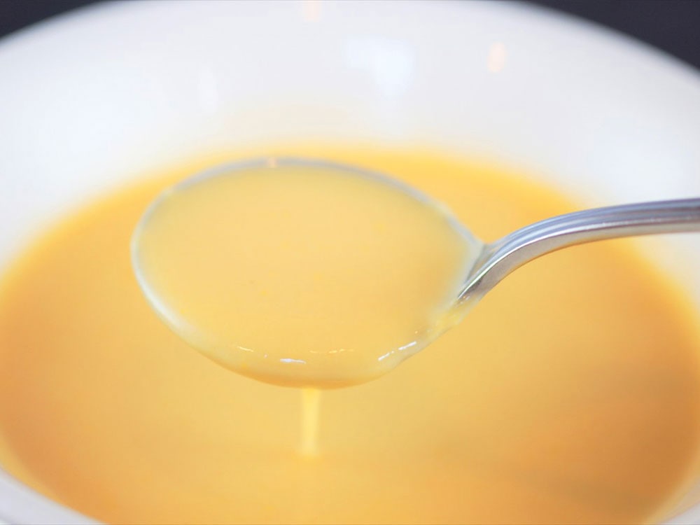 スィートコーンとコシヒカリのスープ　