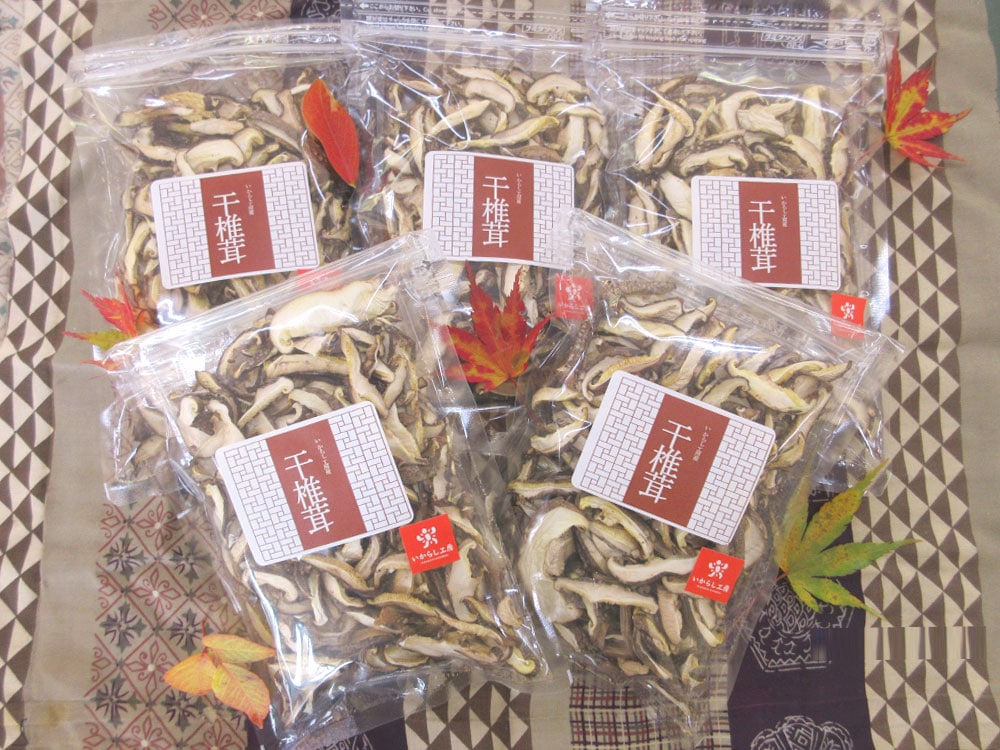 新潟県産 乾燥しいたけ（菌床栽培）5パックセット