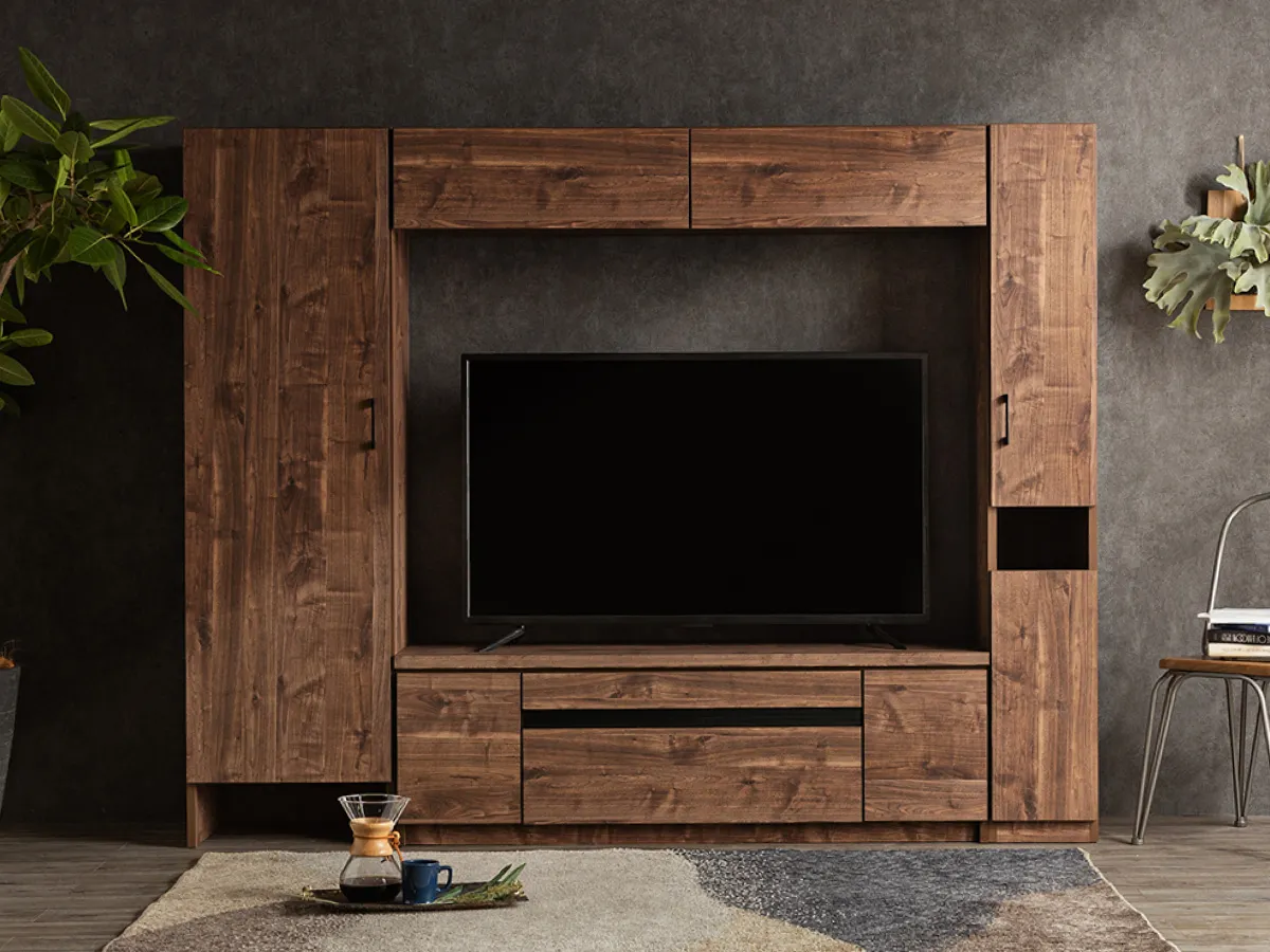 テレビ台 壁掛け風 収納 壁面収納 おしゃれ ハイタイプ テレビボード 日本製 幅215cm 新生活