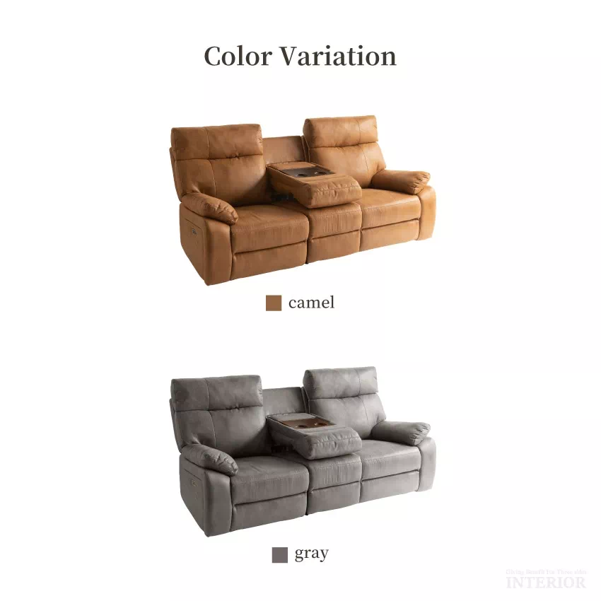 電動 リクライニングソファ 3人掛け 北欧 おしゃれ 電動ソファー