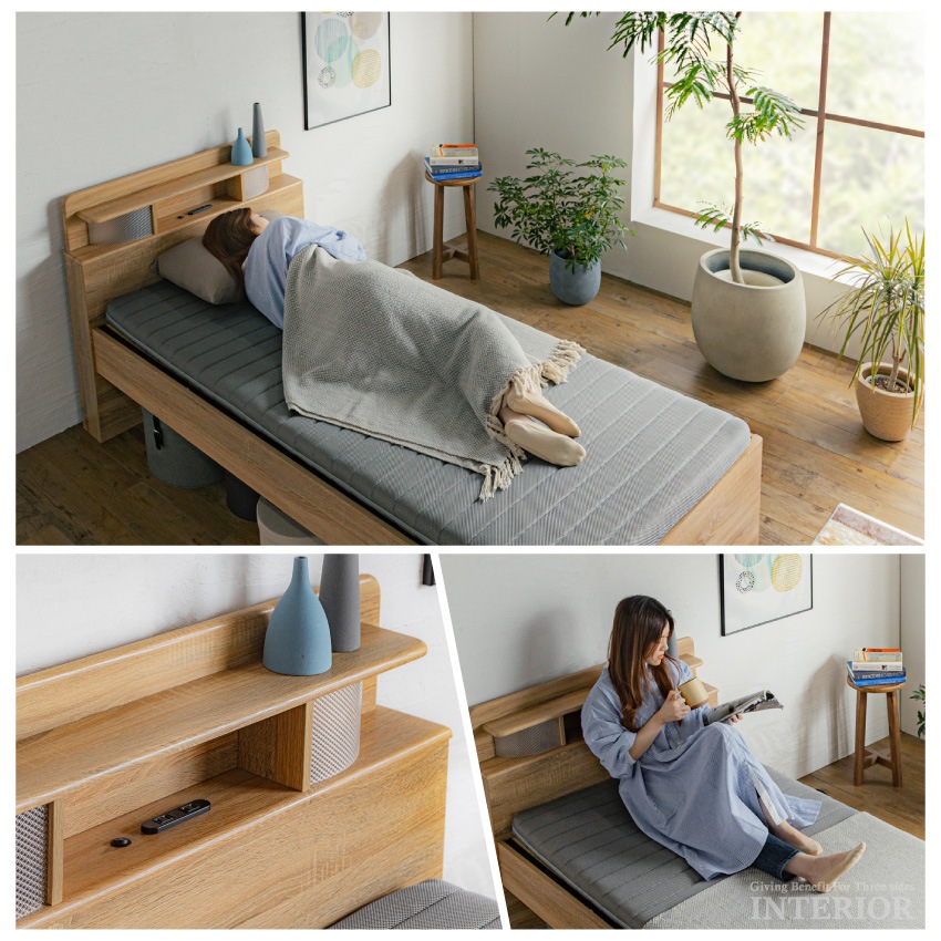 シングルベッド シングルサイズ S い草 たたみ 畳ベッド ヘッドボード