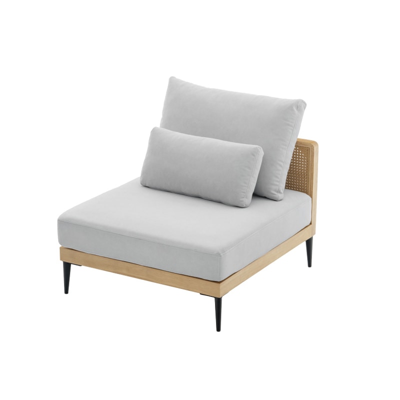 ソファ ラタン調 1人掛けソファ