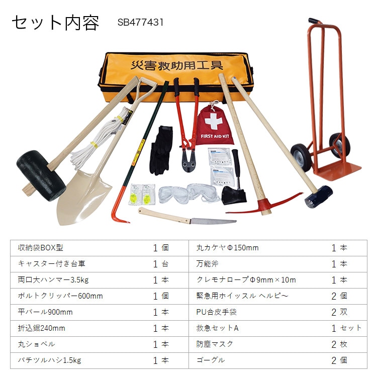 救助工具セット BOX型 防災館オリジナル ｜ あんしんの殿堂 防災館